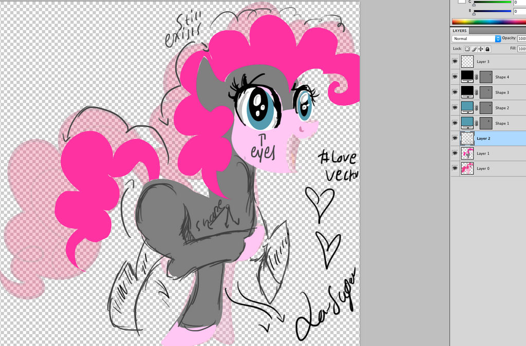 MLP Vector Tutorial: Posing,shapes,layer settings by La-sugar on DeviantArt