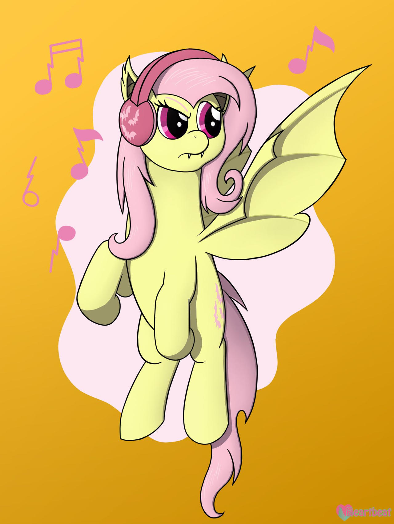 Flutterbat Ear Flutterbat with Headphones by RavePanther on DeviantArt