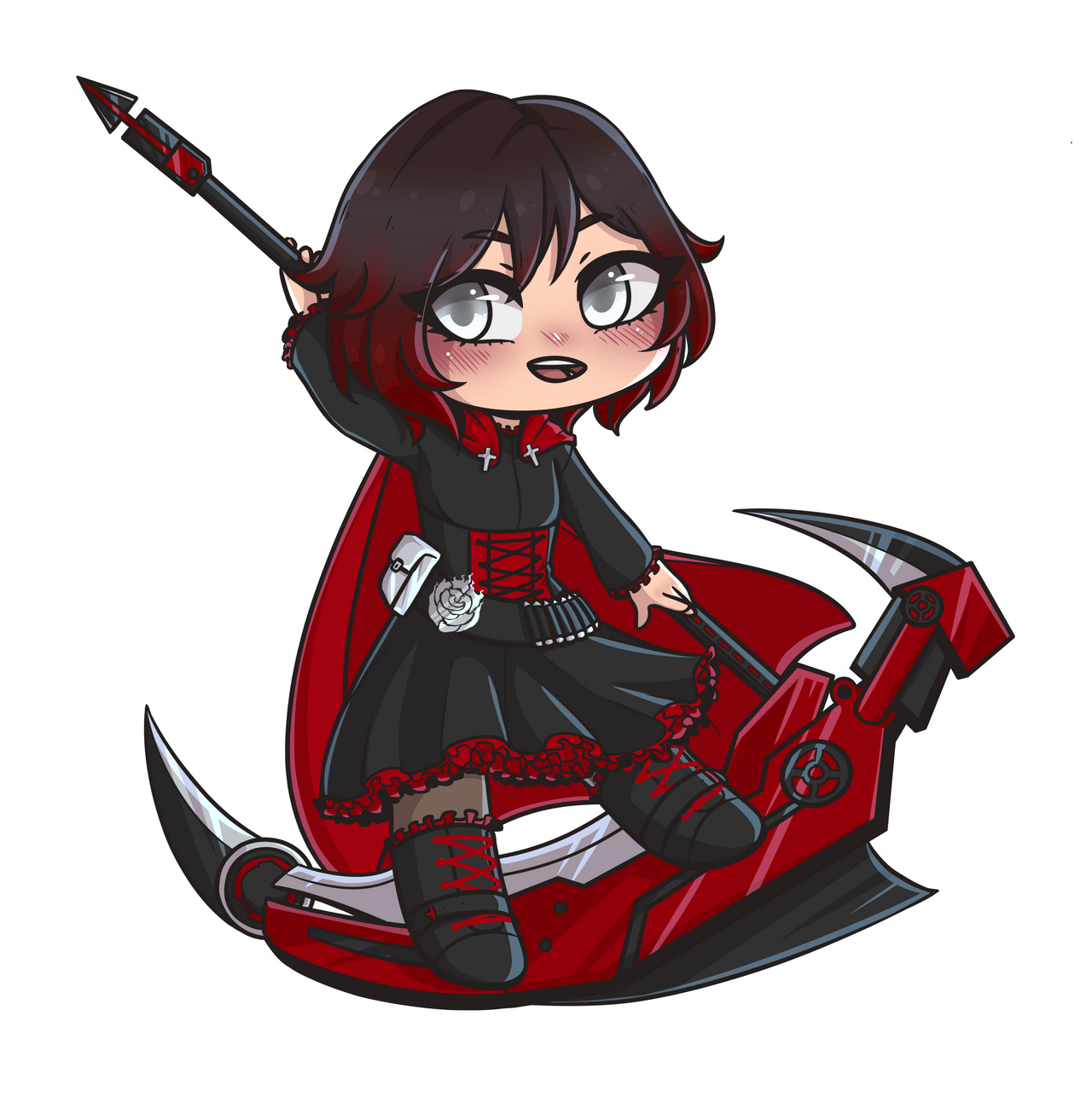 Ruby Rose Chibi by NightRice on DeviantArt