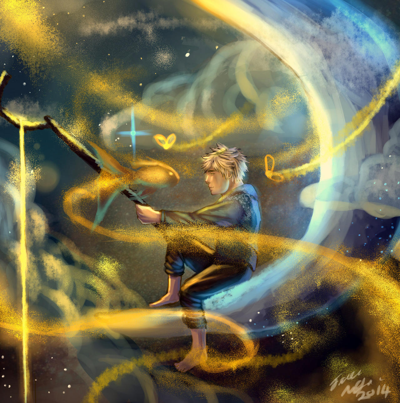 SPEEDPAINT Jack Frost on the Dreamworks Moon