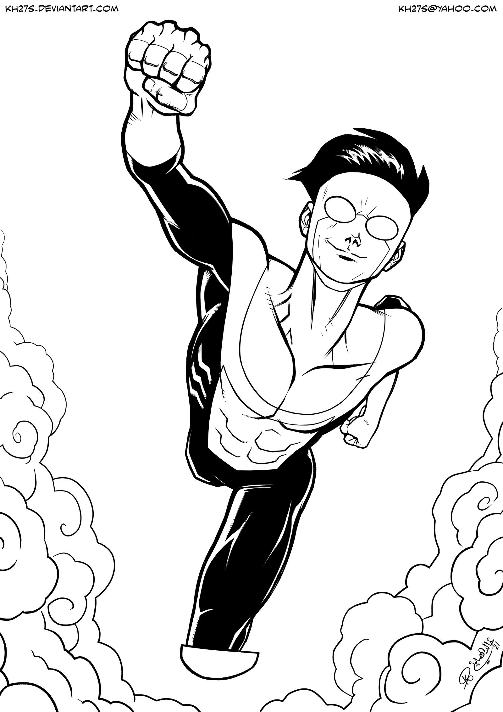 Invicabel Ink Drawing Invincible - Inks by kh27s on DeviantArt