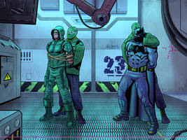 Commission: Arrow and Batman Captured!