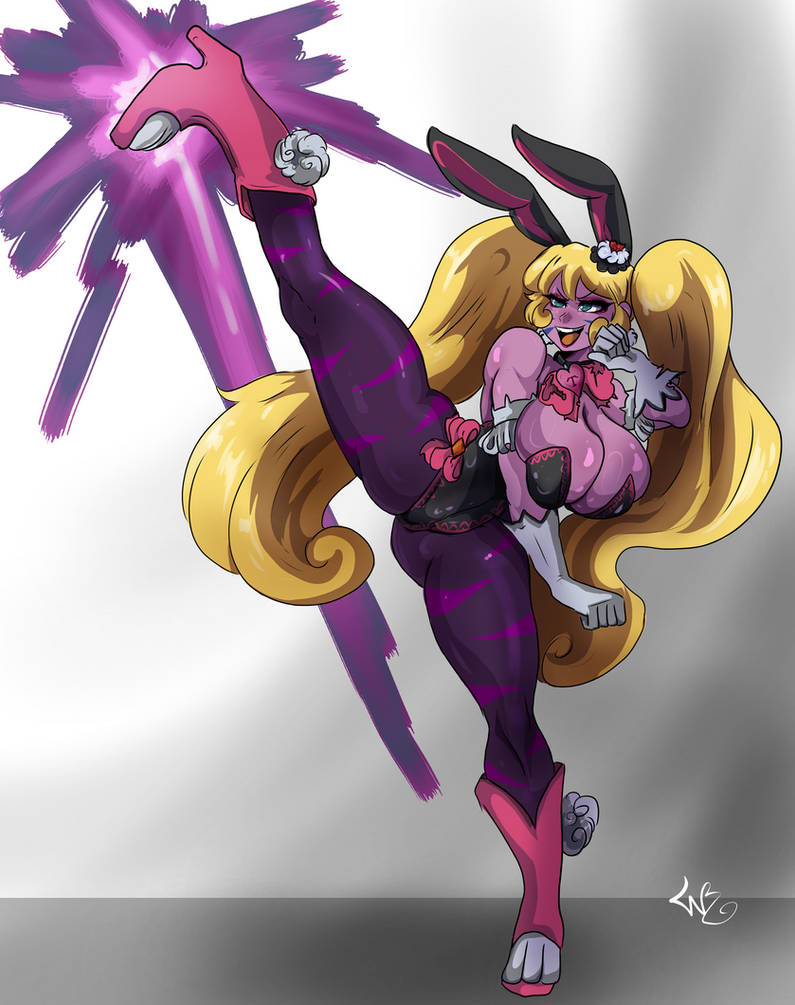Blonde Rabbit Kick C: Corruped bunny kick! by BikoWolf1 on DeviantArt