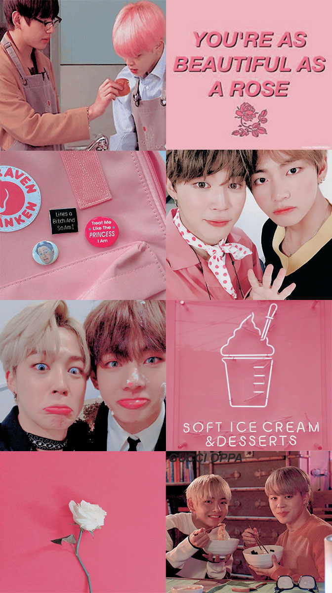 vmin pink lockscreen by GUCCIOPPA on DeviantArt