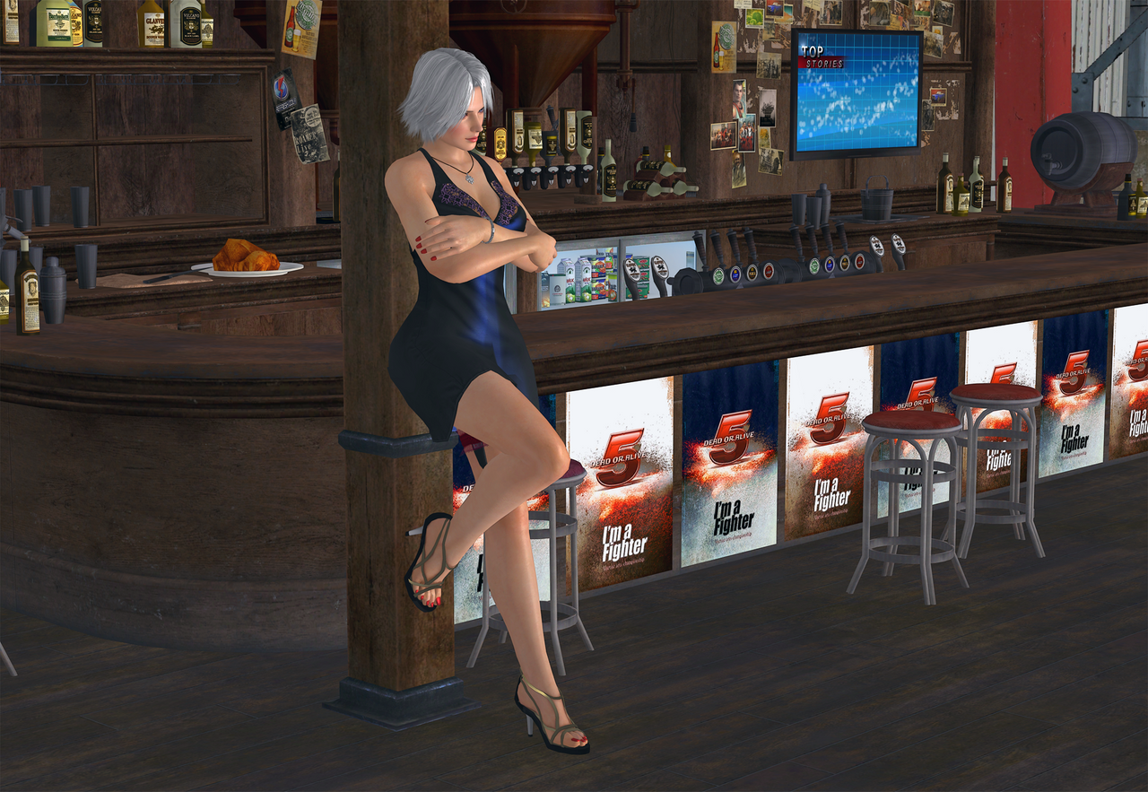 Christie at the bar