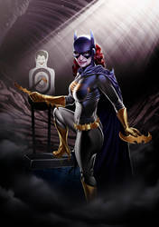 Batgirl Print Blue/Gray