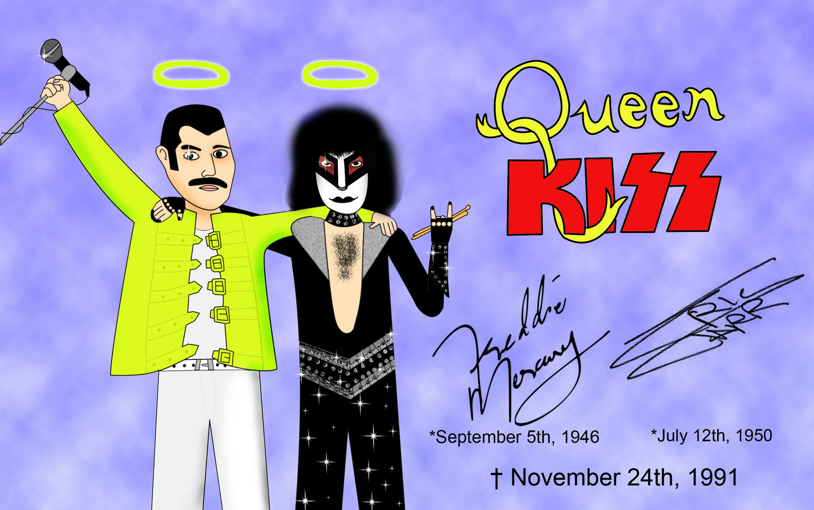 Freddie Mercury and Eric Carr by rubenick on DeviantArt