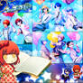 UtaPri Chibi Concert + Balloons Ikemens Wallpaper