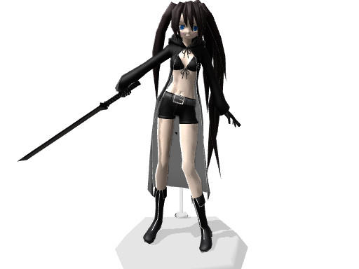 Rock Mmd Model MMD Black Rock Shooter Figma by NikoNEKO-chan1212 on DeviantArt