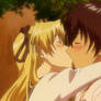 Godou and Erica Kissing 02