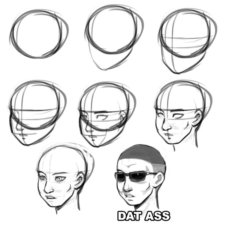 Man Face Trace (free to use) by KyIeDraw on DeviantArt