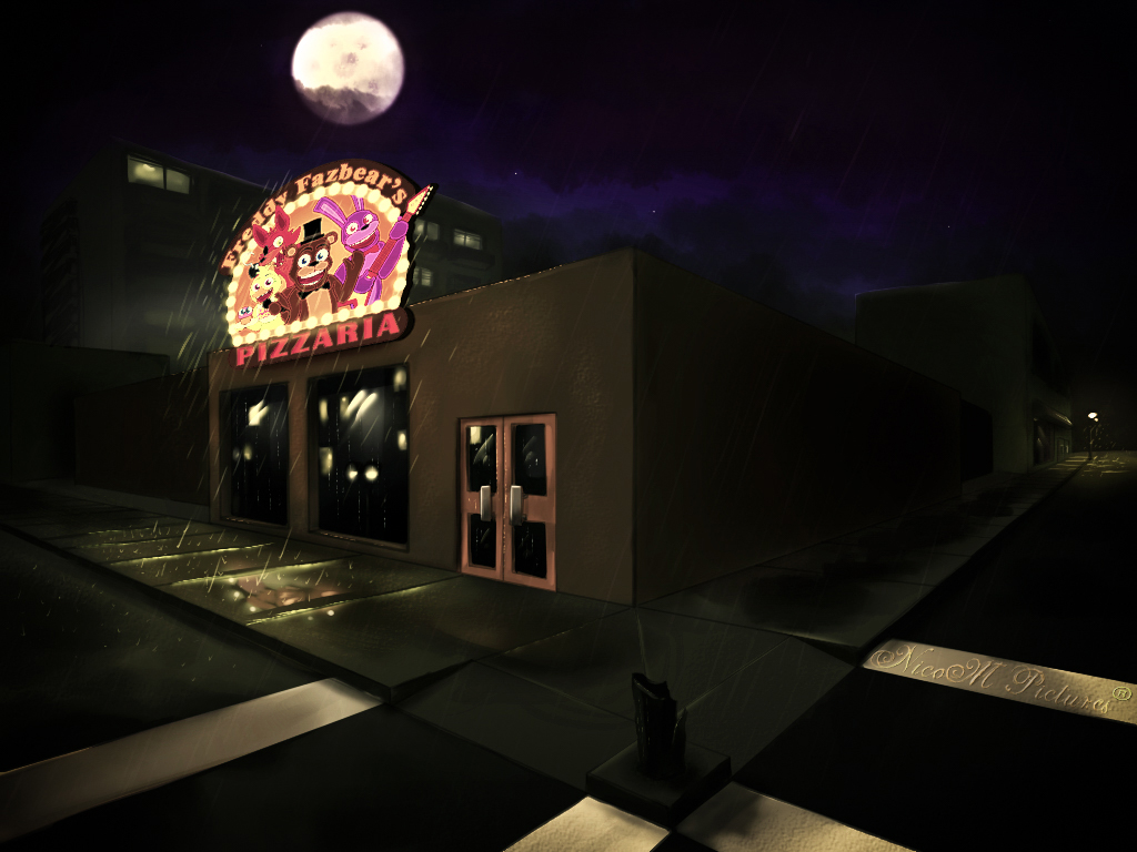 Freddy Fazbear's Pizza (1987) Outside view