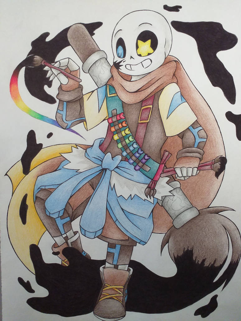 Ink!Sans by ShylaArt on DeviantArt