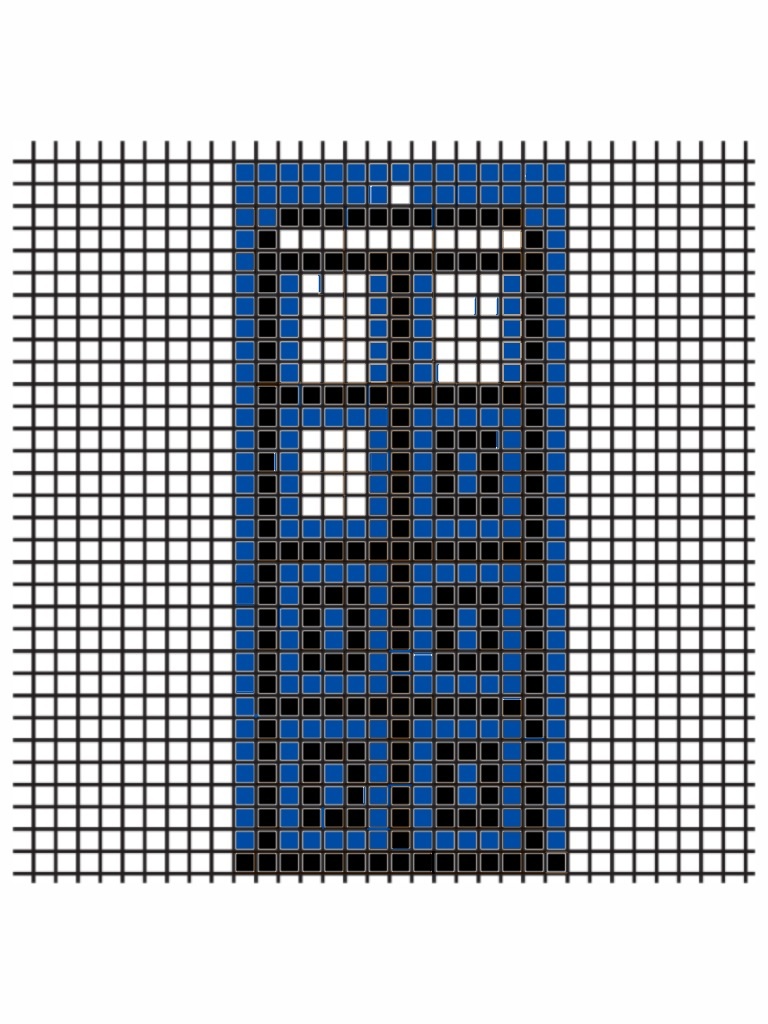 TARDIS Woven Bracelet Pattern