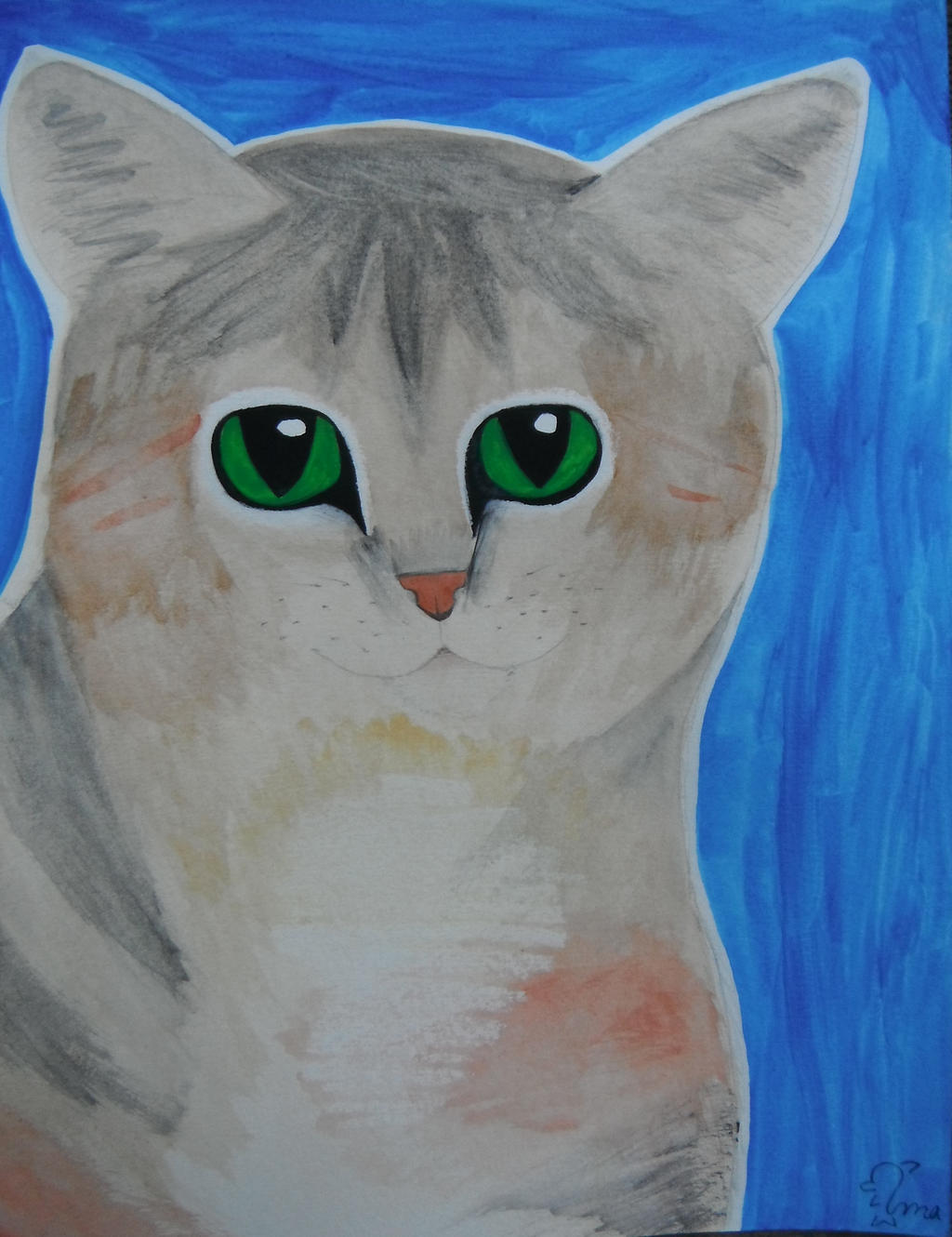 Tabby Cat Watercolor