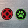 Miraculous Ladybug and Chat Noir patches