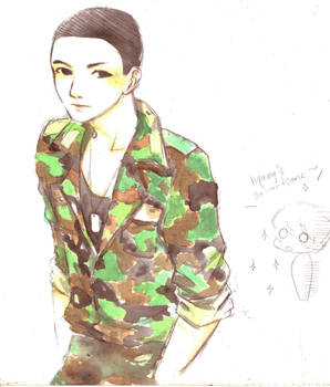 Yesung in military