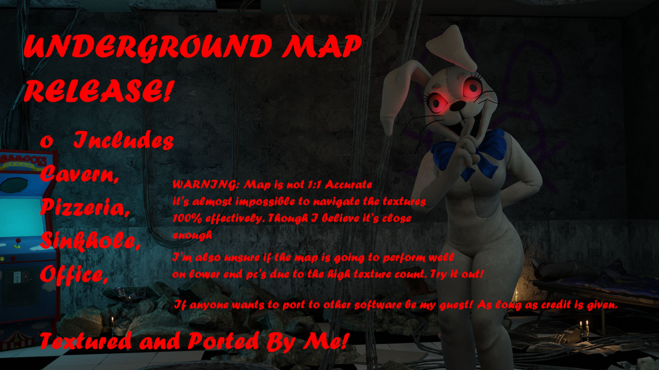 🎄Lukasz 🇧🇷 (Taking a break )🎄 on X: FNAF SB UNDERGORUND ?? MAP 3  DOWNLOAD!! i did my best to make it very similar,this one was HARD AF to  make so i