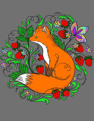 Fox Template Color-In