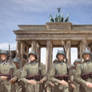 Poles Marching Through Brandenburg Gate