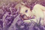 The princess on her bed of flowers 2 by Estelle-Photographie