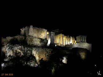 Acropolis at night