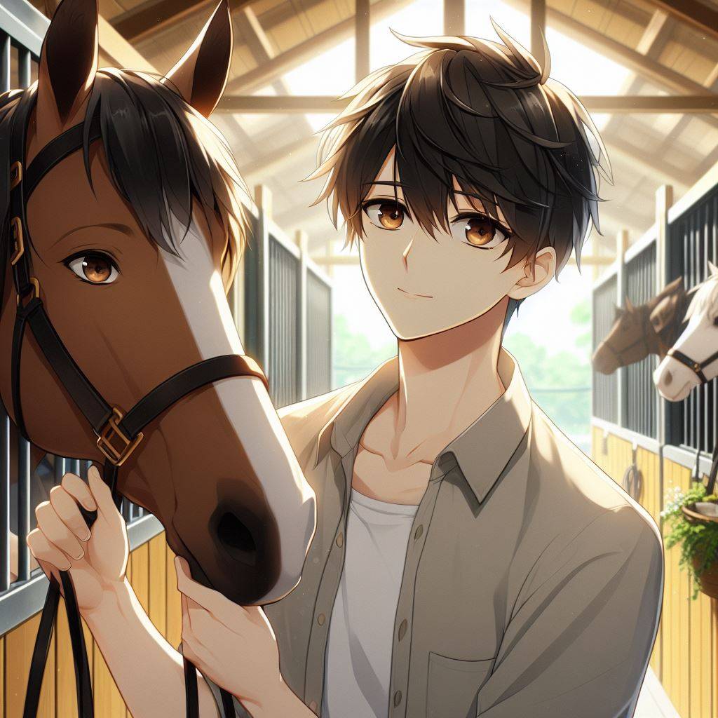 Simon with horse by PrincessShay09 on DeviantArt
