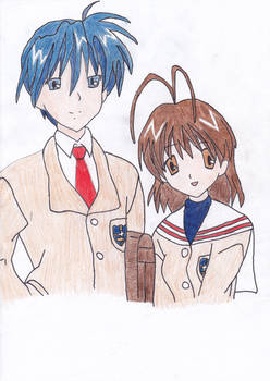 Clannad: Okazaki and Nagisa 1