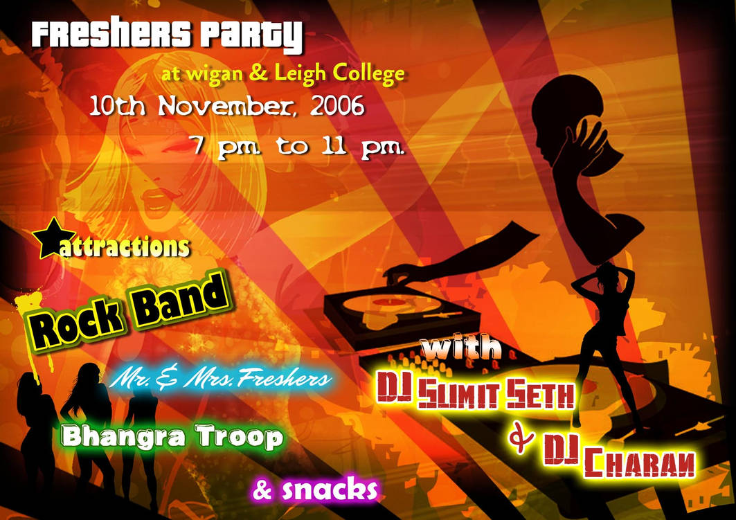 Fresher party poster by avantgardedesigns on DeviantArt Fresher party poster by avantgardedesigns on DeviantArt