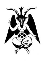 Baphomet stencil