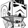 AT-AT Driver Star Wars Cubeecraft 3D Image