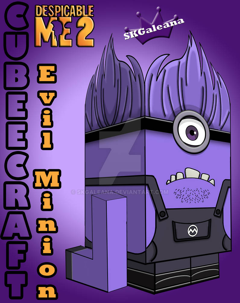 Despicable Me Evil Purple Minion 3D By SKGaleana On DeviantArt despicable-me-evil-purple-minion-3d-by-skgaleana-on-deviantart