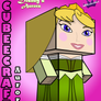Disney Princess Aurora Cubeecraft Green Dress