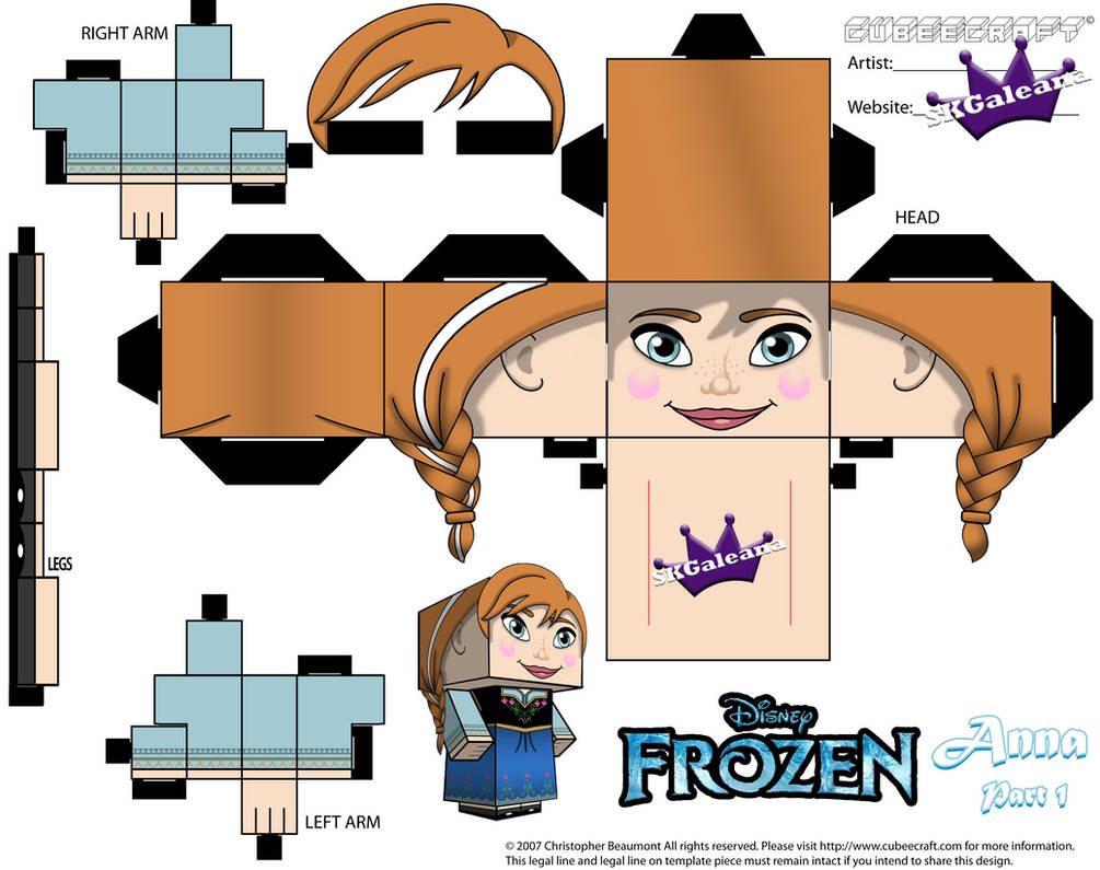 Cubeecraft of Hans from Disney's Frozen – SKGaleana