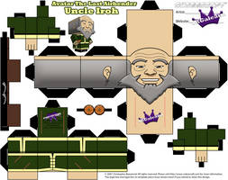 Avatar The Last Airbender Uncle Iroh cubeecraft tm