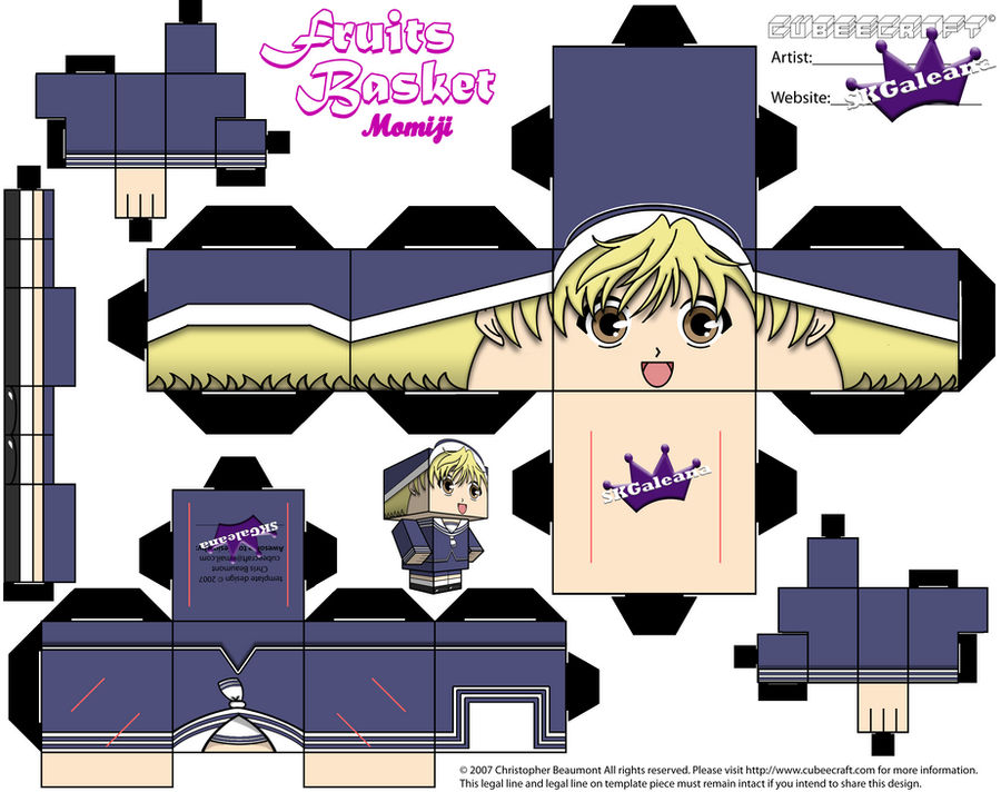 Cubeecraft of Momiji Sohma from Fruits Basket temp