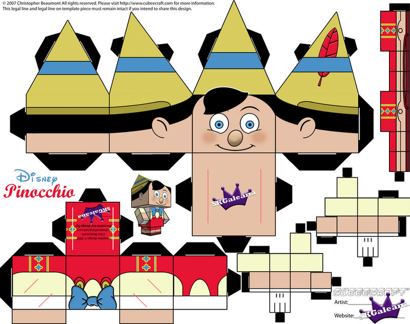 Pinocchio Cubeecraft SKGaleana