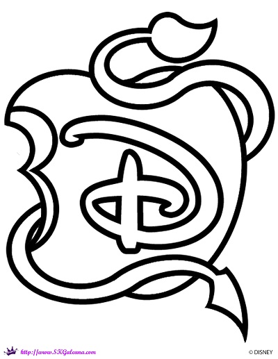 descendants logo coloring page skgaleana by skgaleana on deviantart