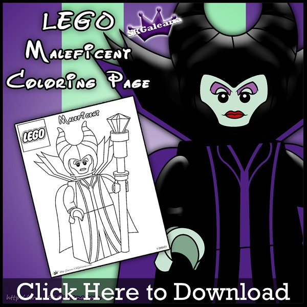 Lego Maleficent Coloring Page by SKGaleana