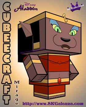 Mirage 3D Cubeecraft from Aladdin by SKGaleana