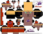 Mirage Cubeecraft template from Aladdin by SKG by SKGaleana