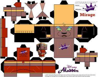 Mirage Cubeecraft template from Aladdin by SKG