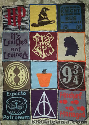 Harry Potter Crochet Blanket Pattern by SKGaleana by SKGaleana Harry Potter Crochet Blanket Pattern by SKGaleana by SKGaleana