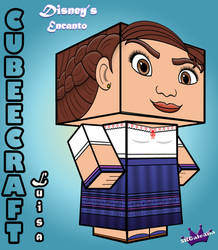 Cubeecraft of Luisa from Encanto by SKGaleana
