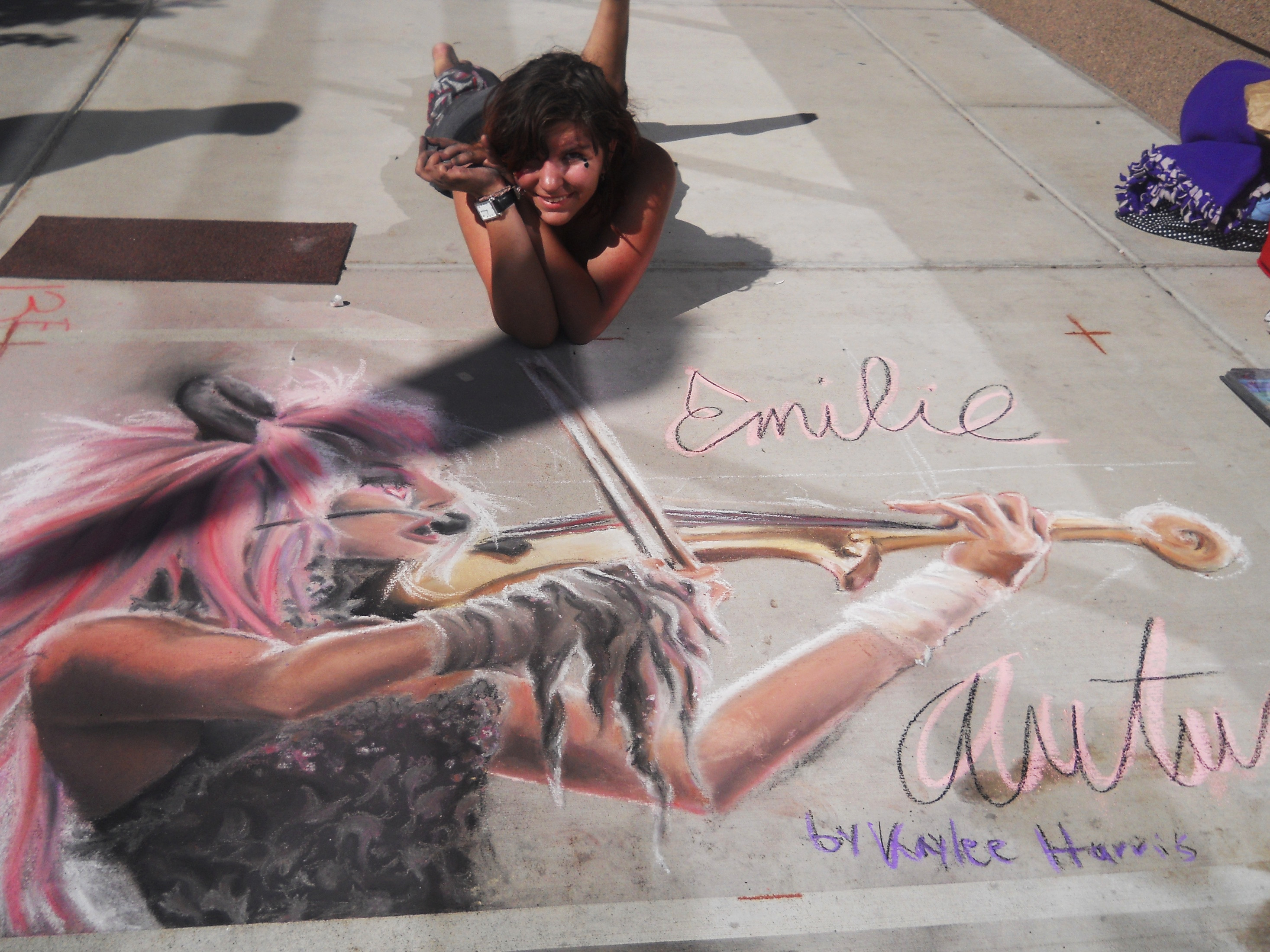 EA Chalk Drawing