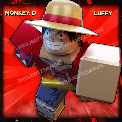 [Monkey. D luffy] Roblox GFX | First GFX! by projectzsavage on DeviantArt