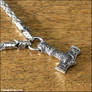 Viking Royalty Necklace with Larger Mjolnir