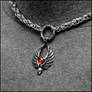 Chainmaille Day Collar with Blood Angel Pendant