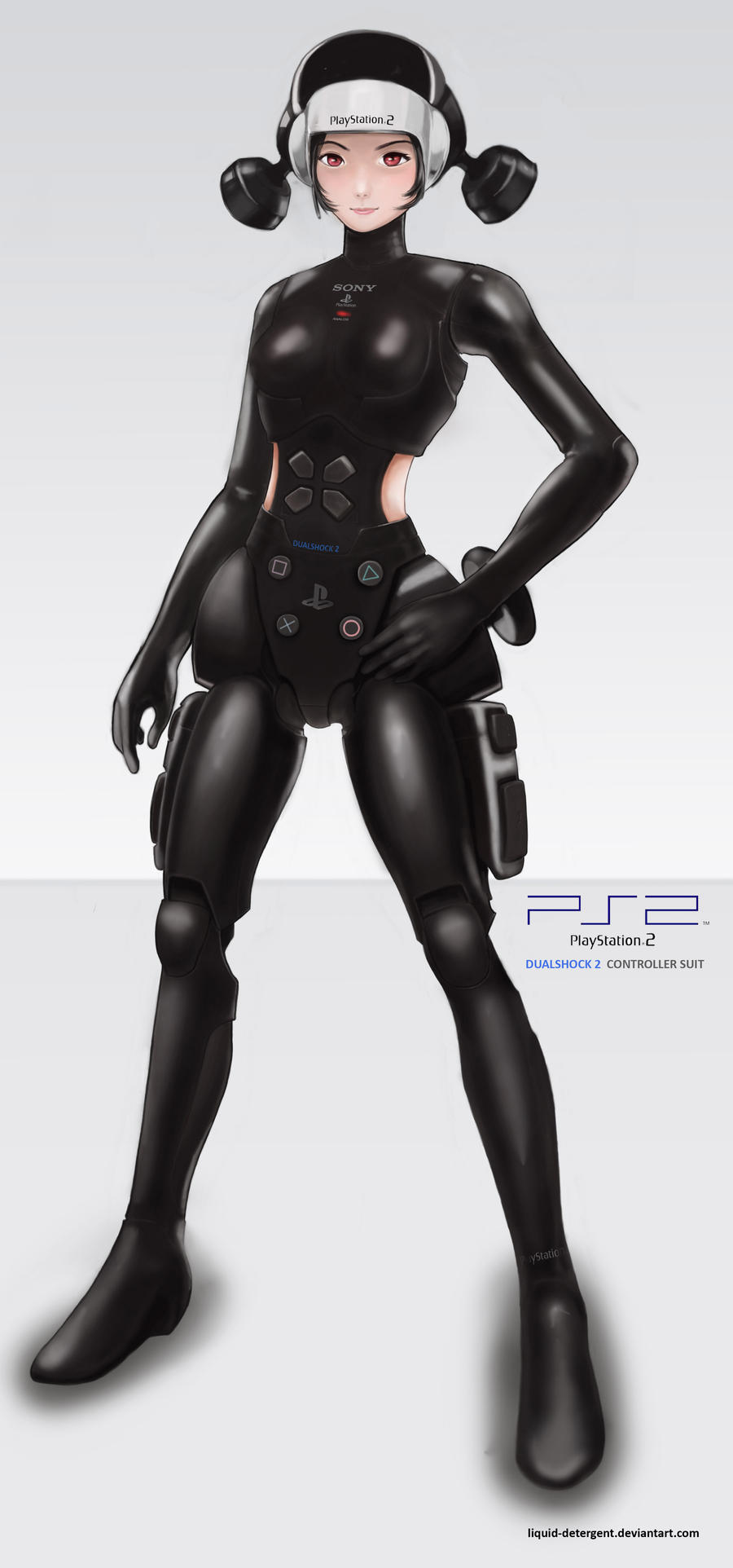 Playstation 2 controller girl