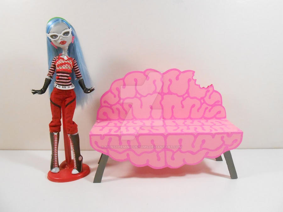 Monster High Bench Monster High Furniture - Tasty Brain Sofa by monsterminicustoms on ...
